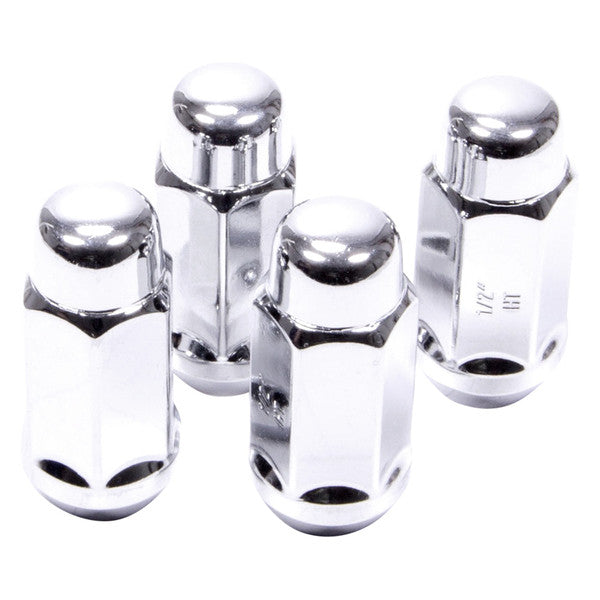 1/2IN ACORN EXTRA LONG HEAT TREATED (3/4IN HEX) LUG NUTS 4 BAGGED