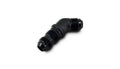 Vibrant -4AN Bulkhead Adapter 45 Degree Elbow Fitting - Anodized Black Only