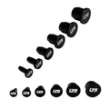 UPR Billet Vacuum Hose Plug 3/8 (11mm)-Black 5008-13