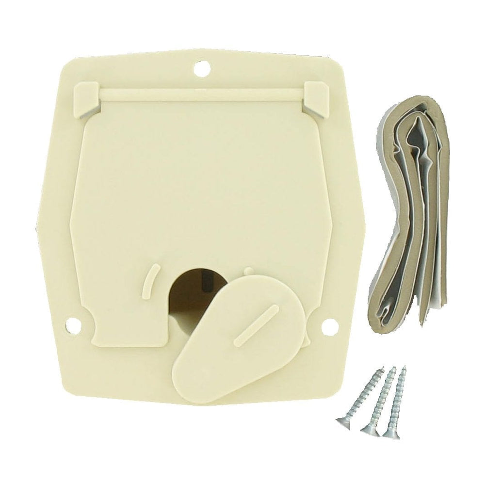 CABLE HATCH SM SQUARE COL WHITE CARDED