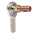 QA1 C Series 2-Pc Rod End - Male/Right Hand - .4375in Bore x 1/2-20 w/Stud - Carbon Steel