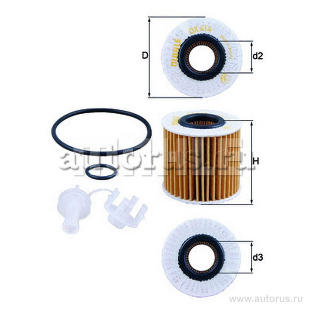 TOYOTA RAV4 3.0L & 3.5L LEXUS RX300 & RX350 3.0L/ 3.5L 2003> MAHLE OIL FILTER