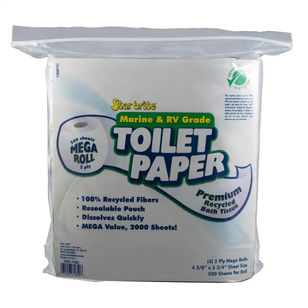 TOILET TISSUE MARINE/RV 2PLY (500/S)4PK