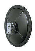 6 ROUND CONVEX BLACK