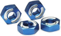 HEX WHEEL HUBS ALUM (BLUE)