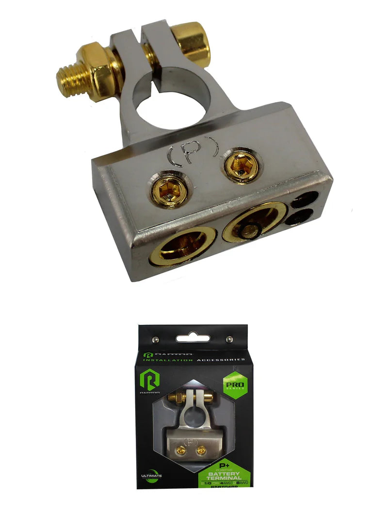 POSITIVE BATTERY TERMINAL SATIN NICKEL PLATED - PRO SERIES