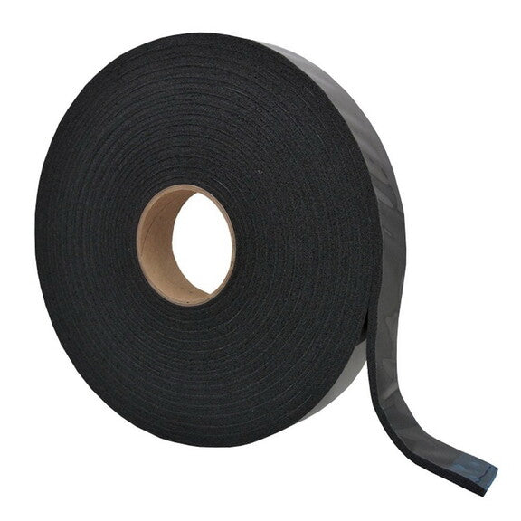 CAP TAPE BLACK W/MYLAR 3/16X11/2X30FT