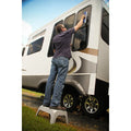 STEP STOOL PLASTIC LARGE GRAY