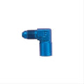 #4 Male x 1/8 FPT 90 Deg Gauge Adapter Inline