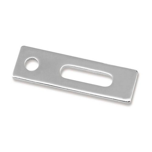 Bikers Choice Flat Chrome Exhaust Support Bracket 7/8 X 4 3/4 Inch Universal Custom