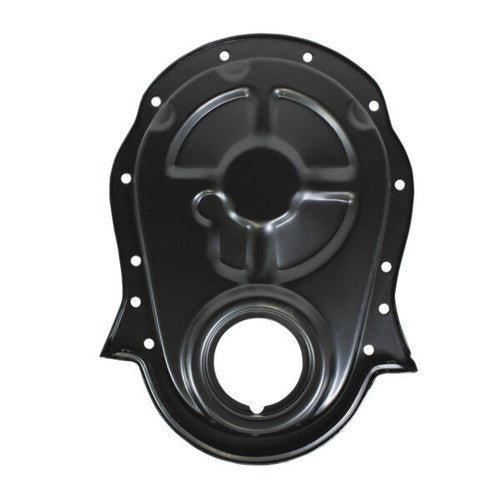 Timing Chain Cover SBC OEM Style Black Steel
