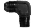 90 Deg Alum #6 Flare 3/8 in Black
