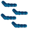 Fragola -4AN x 45 Degree Bulkhead