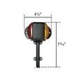 FENDER MOUNT KIT LEFT HAND RED/AMBER