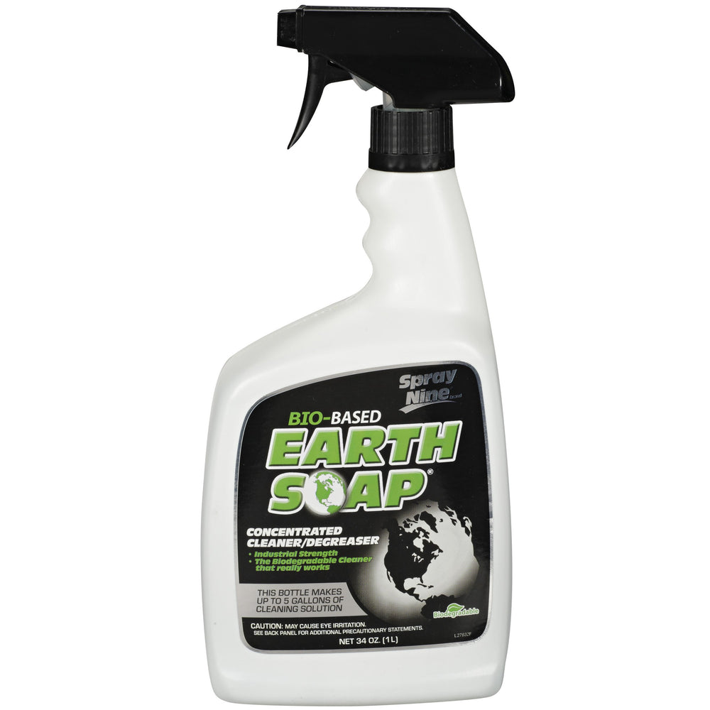 SPRAY NINE EARTH SOAP CONCENTRATED CLEANER & DEGREASER 32OZ TRIGGER BOTTLE CA