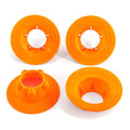 WHEEL COVERS ORANGE (4) (FITS #957