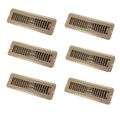 2IN X 10IN FLOOR REGISTER DAMPERED METAL BROWN