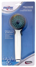 SHOWER HEAD HANDHELD TRICKLE SHUTOFF WHITE