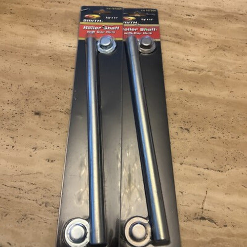PKG ROLLER SHAFT 5/8IN X 11IN W/CAP NUTS
