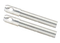 L/W Aluminum Hood Pins 3/8in Silver 2pk