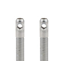 L/W Aluminum Hood Pins 3/8in Silver 2pk