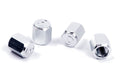 DINAN VALVE STEM CAPS; SILVER