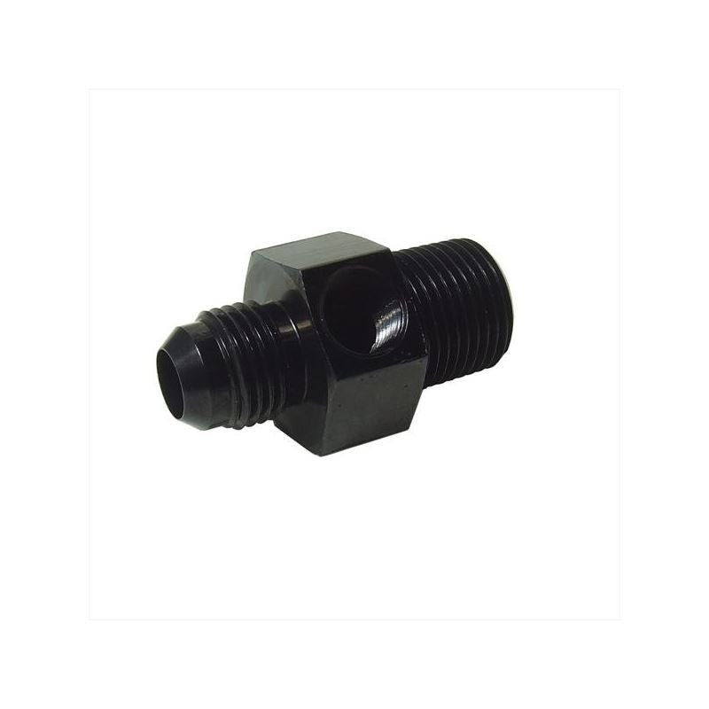 3/8IN NPT MALE TO 6 MALE 1/8IN NPT PORT BLACK GAUGE ADAPTER
