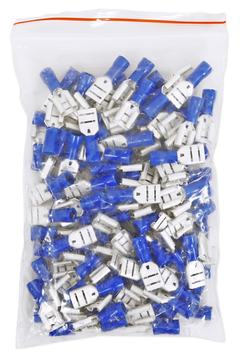 BLUE VINYL FEMALE QUICK DISCONNECT 16-14 GAUGE .250