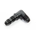 #6 Flare 90 Deg Bulkhead Union Black