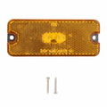 AMBER TRAILER MARKER/CLEARANCE LIGHT WITH REFLECTOR - 4 INCH