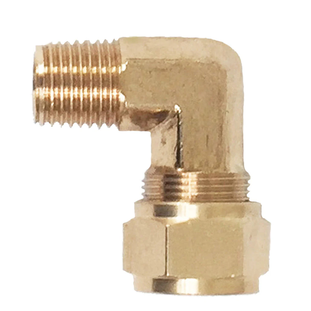 COMPRESSION FITTING; BRASS; 3/8 IN.