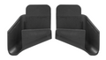 RAIN GUTTER SPOUTS, BLACK