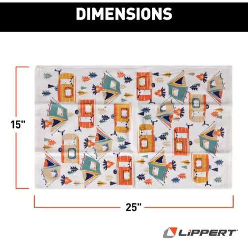 2 PIECE CAMPER KITCHEN TOWEL AND POTHOLDER SET