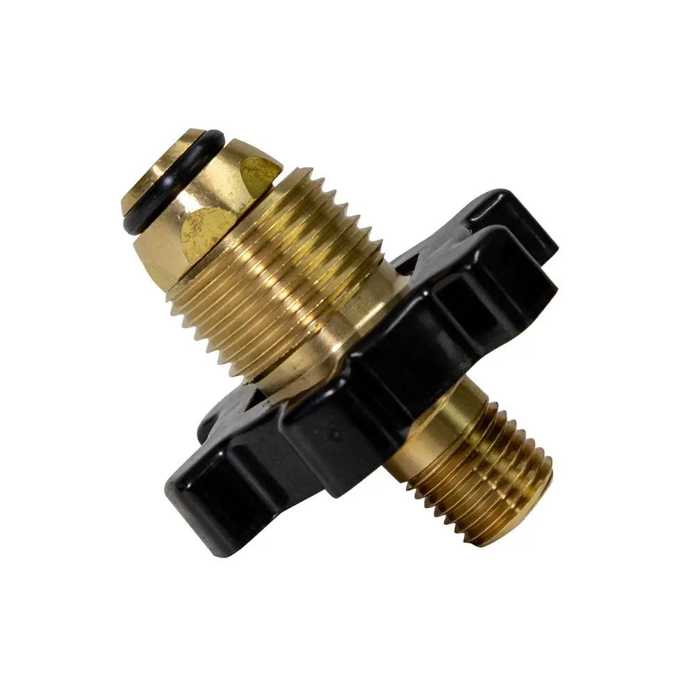 MR. HEATER 1/4 MALE PIPE THREAD X RESTRICTED FLOW SOFT NOSE P.O.L. WITH HANDWHEEL