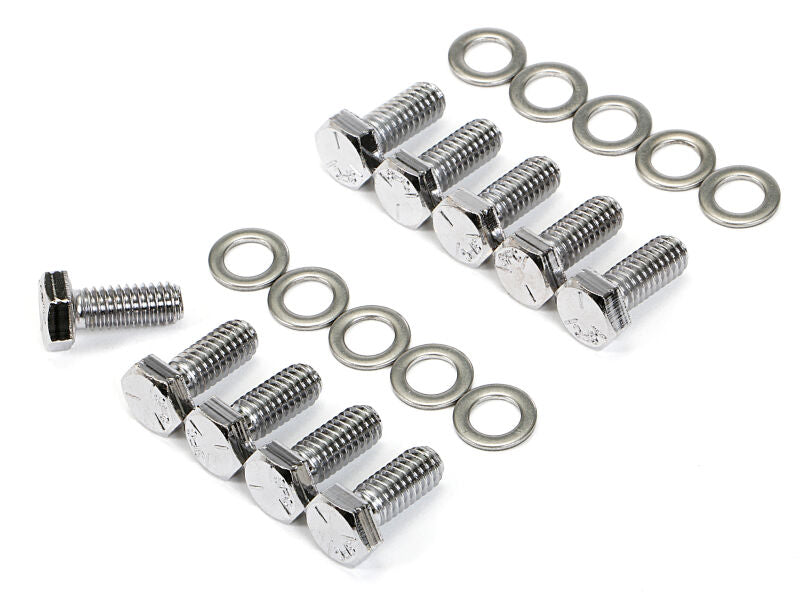 DIFF COVER BOLT SET FOR GM 10 BOLT & DANA 44 CHROME COVER