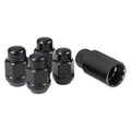 12MM X 1.25 ACORN BULGE BLACK CHROME (3/4IN HEX) LUG NUTS 4 BAGGED