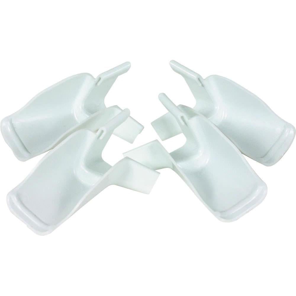 GUTTER EXTENSIONS WHITE SET OF 4 (2 LEFT/2 RIGHT)