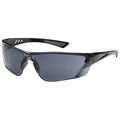 RECON SAFETY GLASSES GRY LENS FOGLESS 360 BLK TMPLS RUBBER NOSE & TMPL PADS