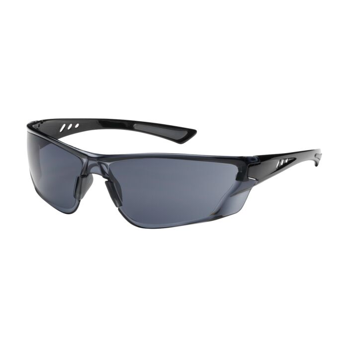 RECON SAFETY GLASSES GRY LENS FOGLESS 360 BLK TMPLS RUBBER NOSE & TMPL PADS