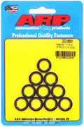 ARP 7/16in ID 5/8in OD Machined Chamfer Black Washer - 10 Pack