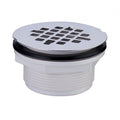 PLASTIC SHOWER STRAINER W/SHOWER GRID WHITE