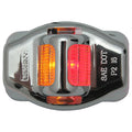 LED AMB/RED M/C FEND;CHRM COVR;POLY