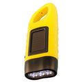 HANDCRANK FLASHLIGH W/SOLAR PANEL