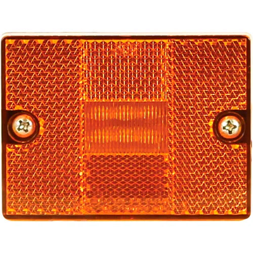 LIGHT,2-7/8IN,RECT,MARKER,AMBER,6 L