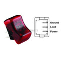 ILLUMINATED ON/OFF ROCKER SWITCH RED