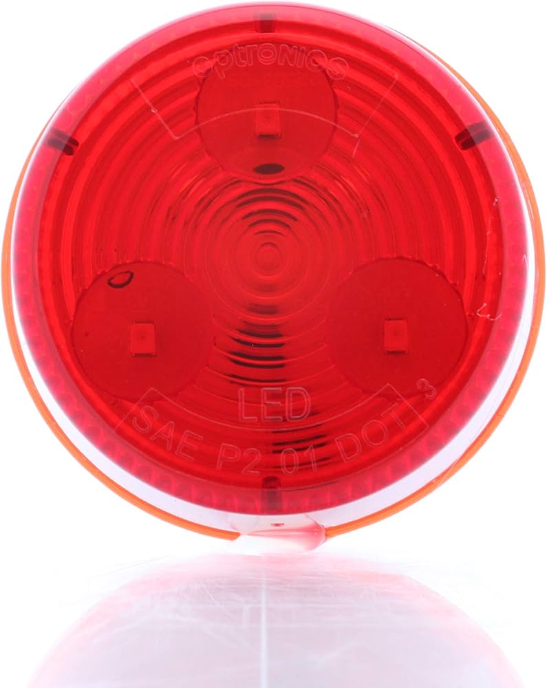 LED MARK LIGHT;2';FLANGE MOUNT;RED;