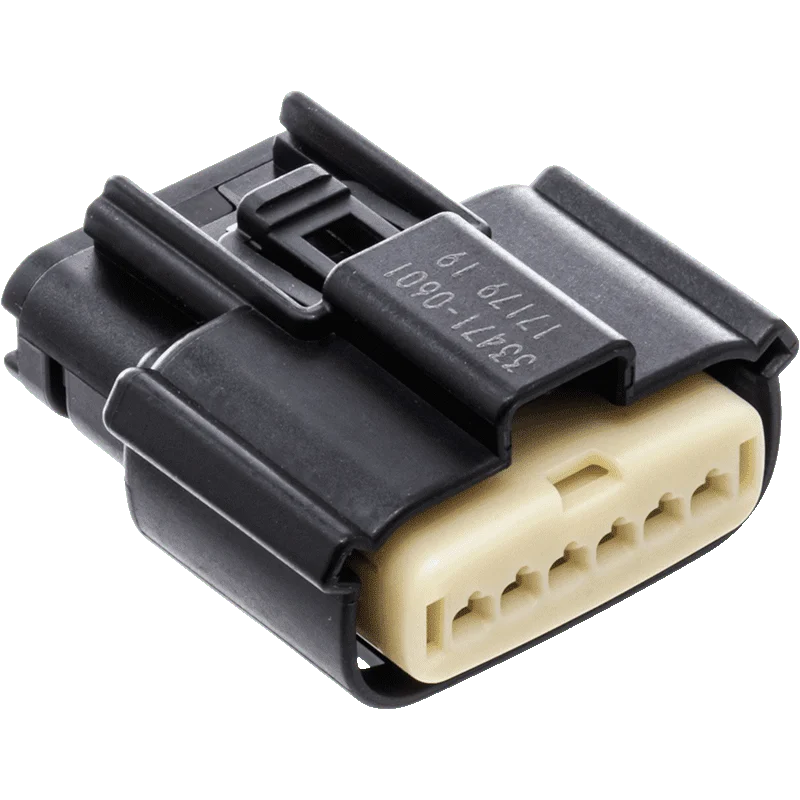 NAMZ 08-23 V-Twin Molex MX-150 6-Position Male Connector Fuel Induction Module/TB (HD 72483-08BK)