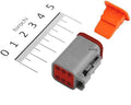 NAMZ Deutsch DT Series 6-Wire Plug & Wedgelock - Grey (Repl. HD 72136-94GY)