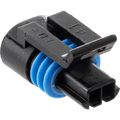NAMZ Deutsch DTM 6-Position Plug w/6 Stamped Terminals & Wedgelock - Black (HD 74116-98BK)