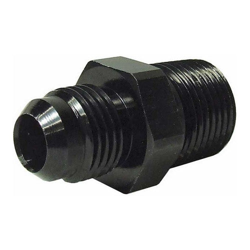 3/8IN NPT TO 6AN BLACK STRAIGHT ADAPTER FITTING